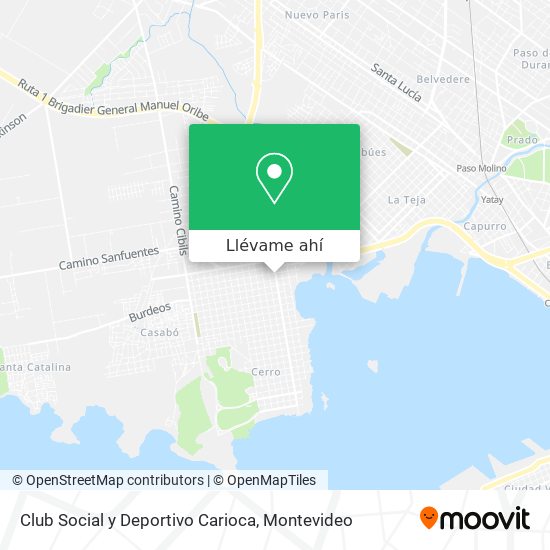 Mapa de Club Social y Deportivo Carioca