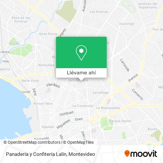 Mapa de Panadería y Confitería Lalín