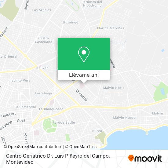 Mapa de Centro Geriátrico Dr. Luis Piñeyro del Campo