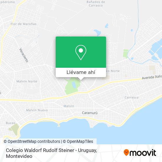 Mapa de Colegio Waldorf Rudolf Steiner - Uruguay