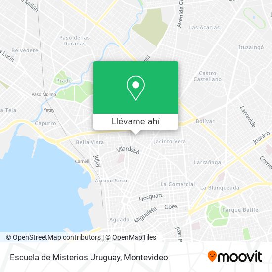 Mapa de Escuela de Misterios Uruguay