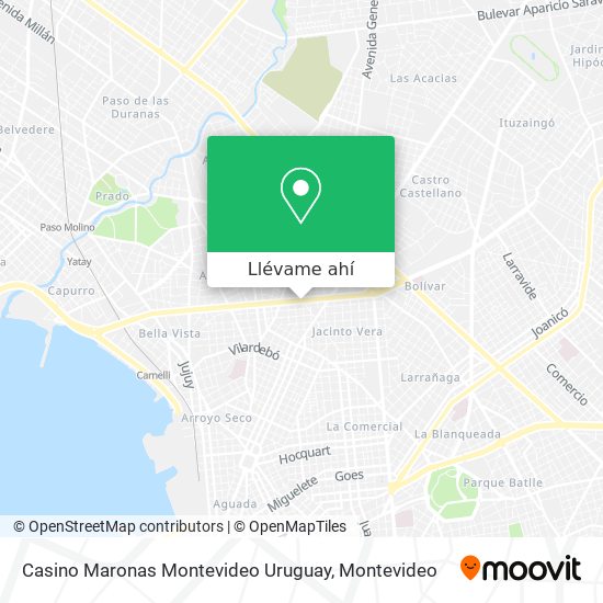 Mapa de Casino Maronas Montevideo Uruguay