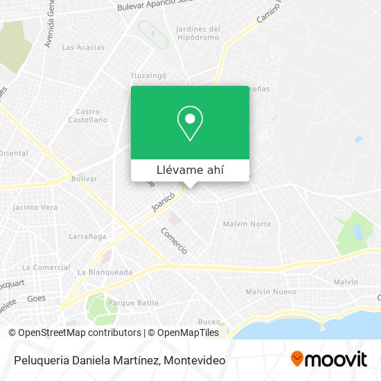 Mapa de Peluqueria Daniela Martínez