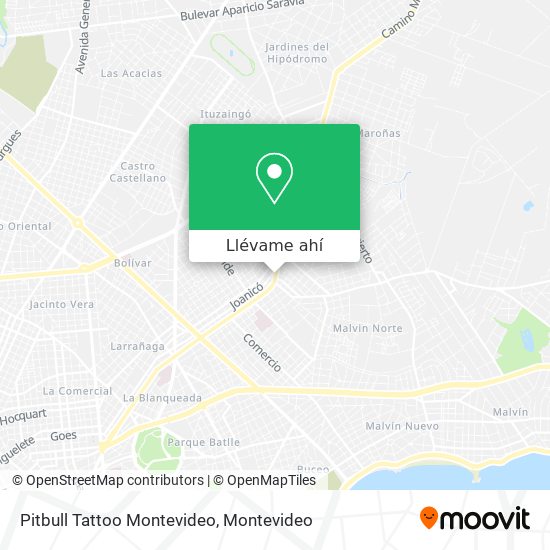 Mapa de Pitbull Tattoo Montevideo