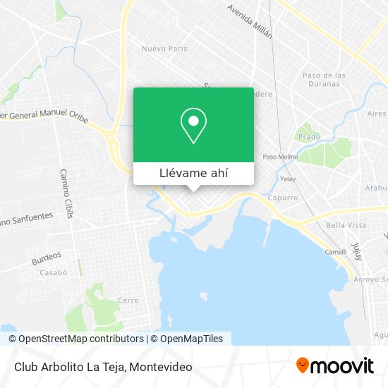 Mapa de Club Arbolito La Teja