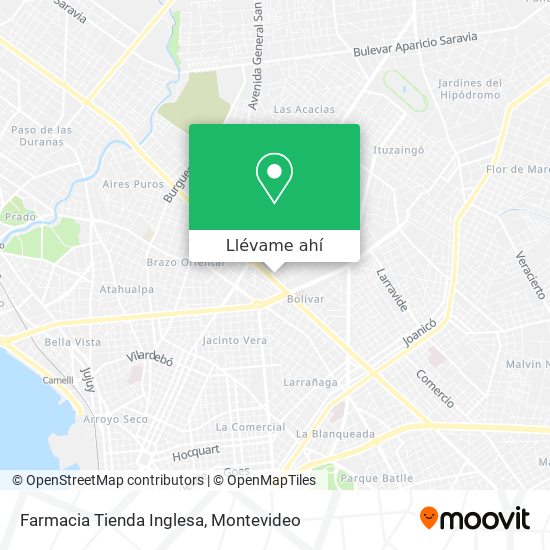 Mapa de Farmacia Tienda Inglesa