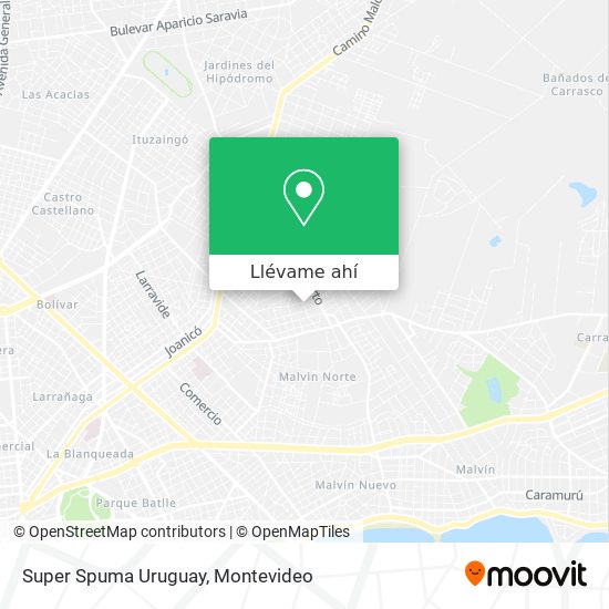 Mapa de Super Spuma Uruguay