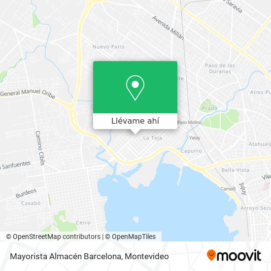 Mapa de Mayorista Almacén Barcelona