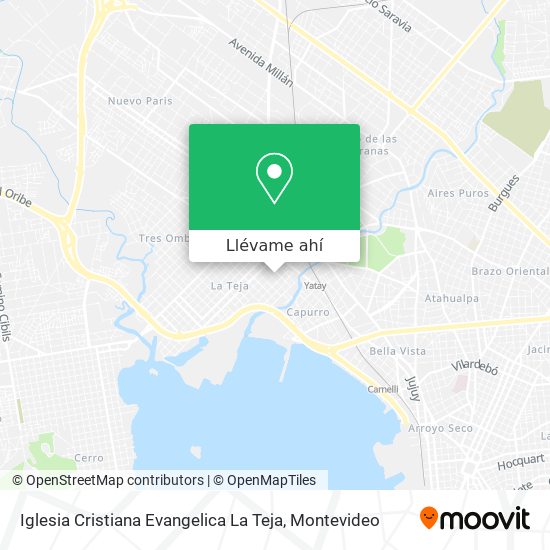 Mapa de Iglesia Cristiana Evangelica La Teja