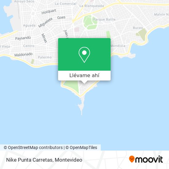 Mapa de Nike Punta Carretas