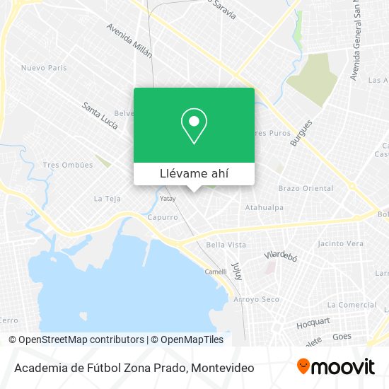 Mapa de Academia de Fútbol Zona Prado