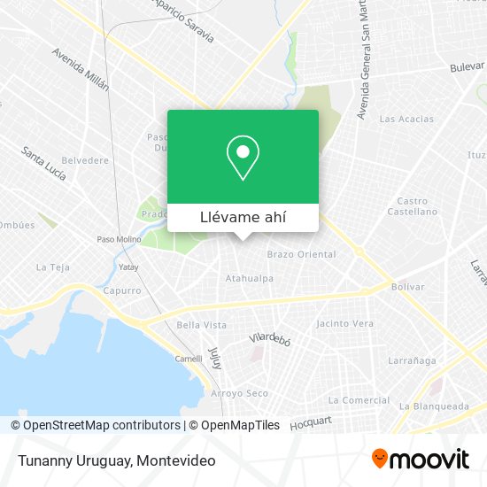Mapa de Tunanny Uruguay