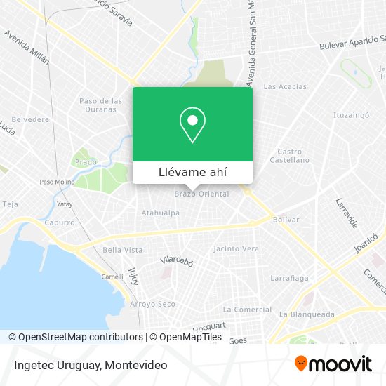 Mapa de Ingetec Uruguay