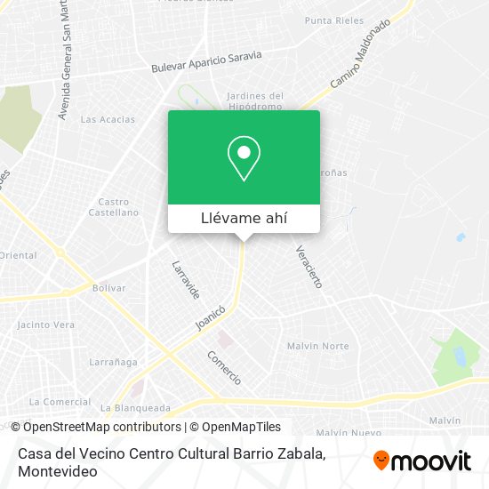 Mapa de Casa del Vecino Centro Cultural Barrio Zabala