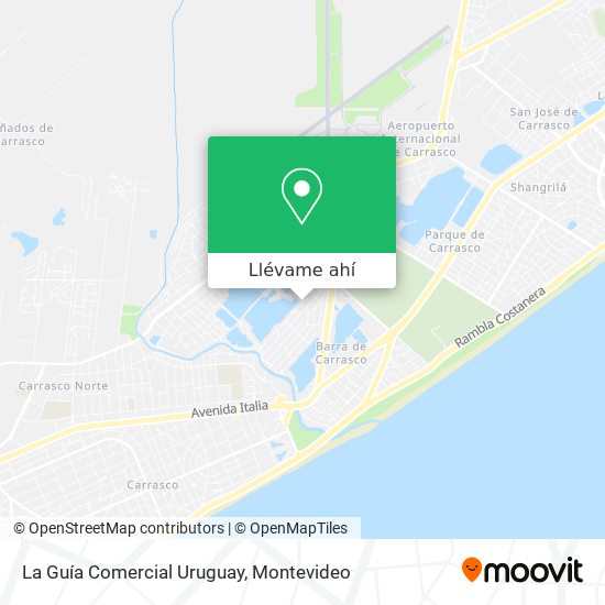 Mapa de La Guía Comercial Uruguay