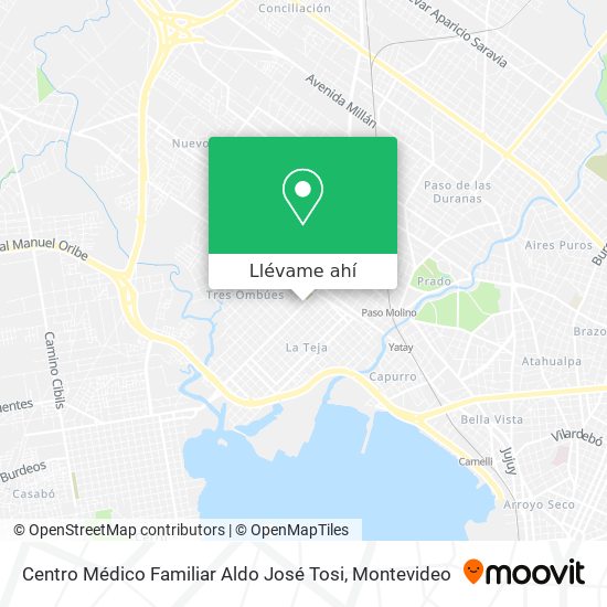 Mapa de Centro Médico Familiar Aldo José Tosi