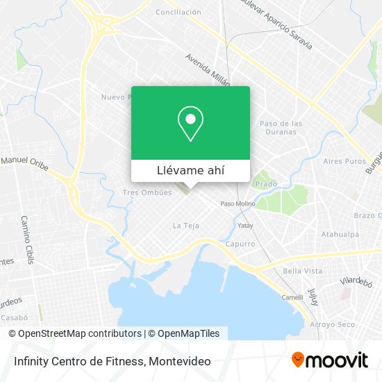 Mapa de Infinity Centro de Fitness