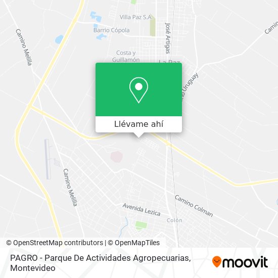 Mapa de PAGRO - Parque De Actividades Agropecuarias