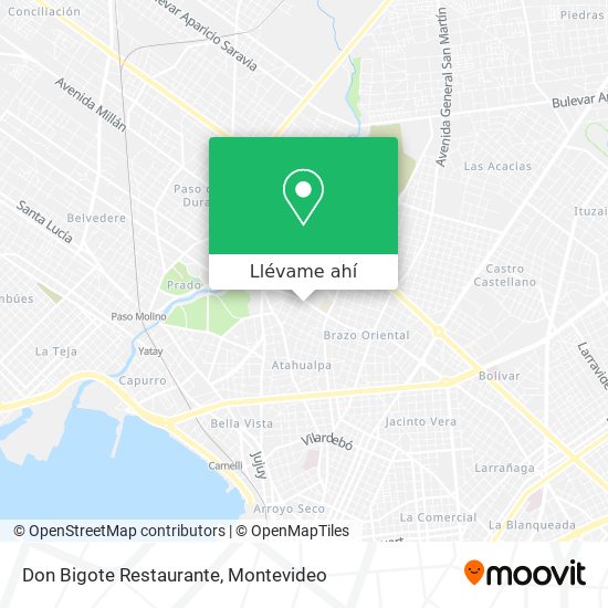 Mapa de Don Bigote Restaurante