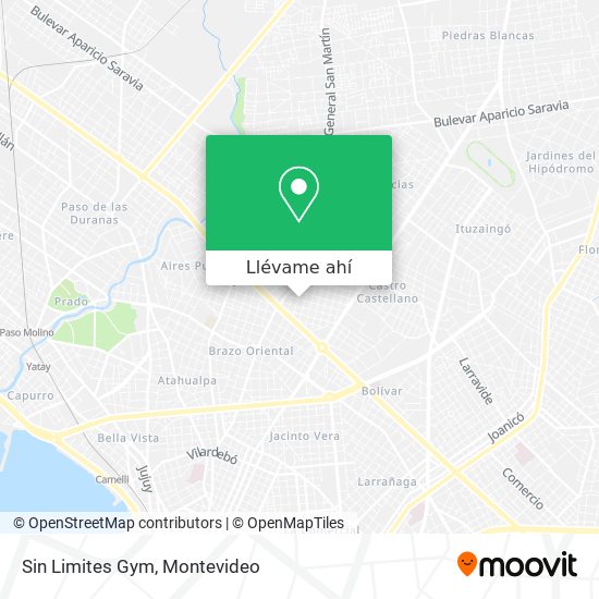 Mapa de Sin Limites Gym