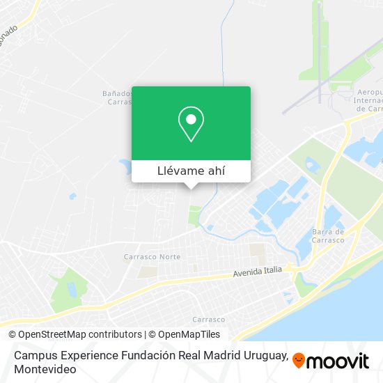 Mapa de Campus Experience Fundación Real Madrid Uruguay