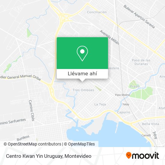 Mapa de Centro Kwan Yin Uruguay
