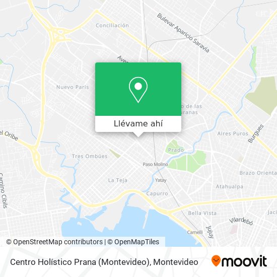 Mapa de Centro Holístico Prana (Montevideo)