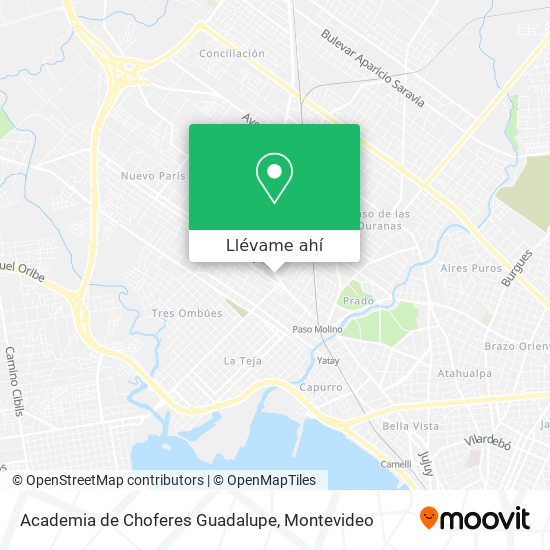 Mapa de Academia de Choferes Guadalupe