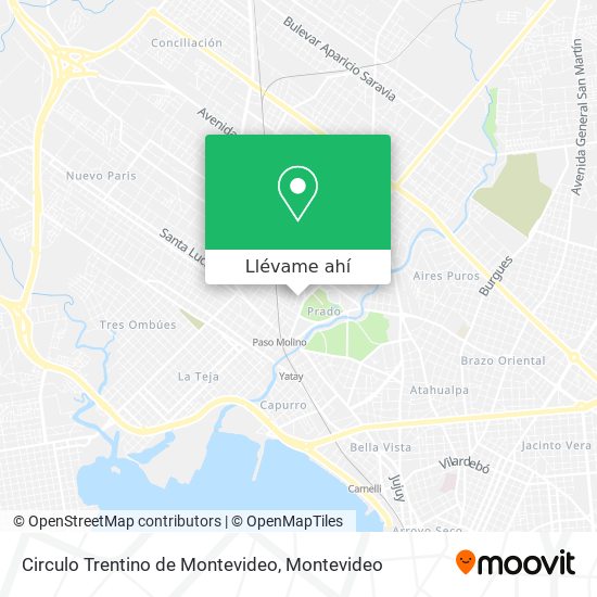 Mapa de Circulo Trentino de Montevideo