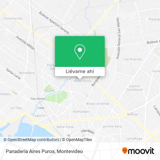 Mapa de Panadería Aires Puros