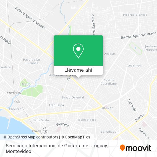 Mapa de Seminario Internacional de Guitarra de Uruguay