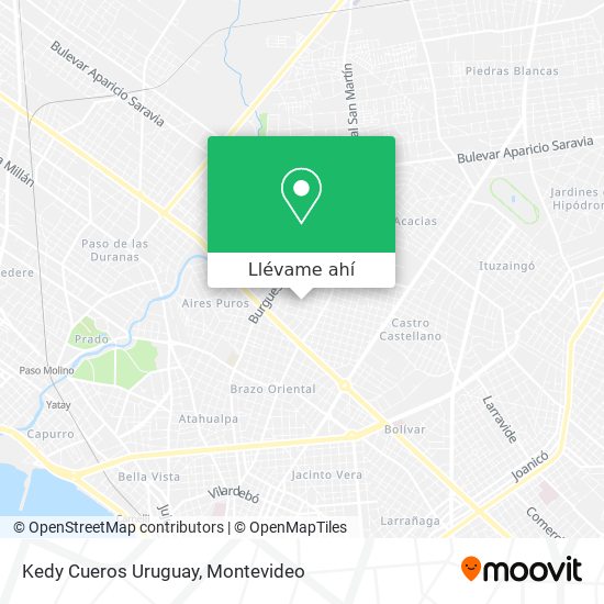 Mapa de Kedy Cueros Uruguay