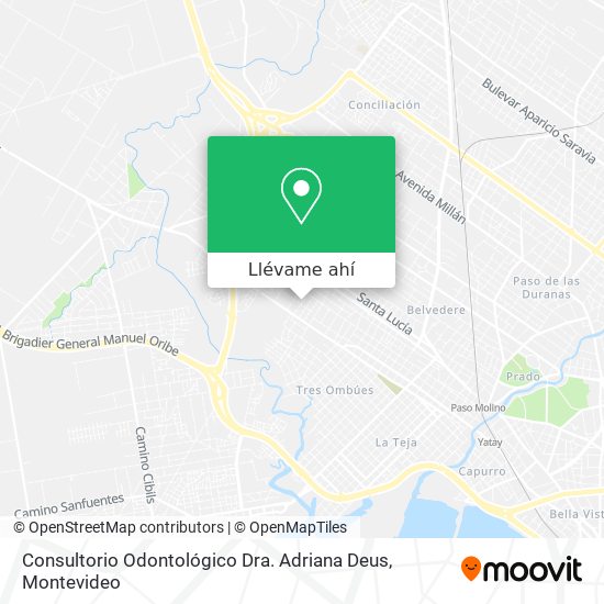 Mapa de Consultorio Odontológico Dra. Adriana Deus