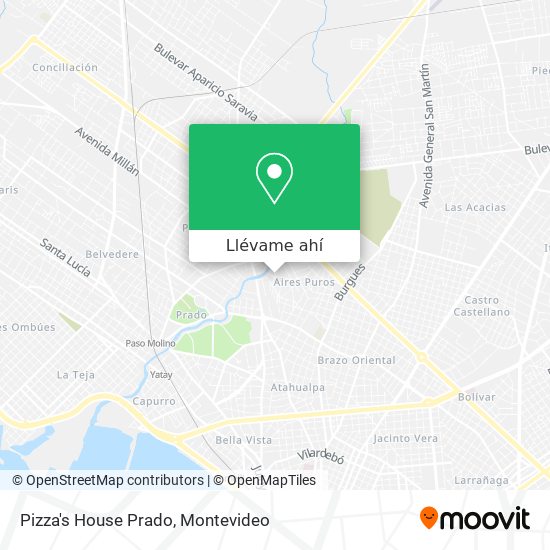 Mapa de Pizza's House Prado