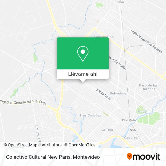 Mapa de Colectivo Cultural New Paris