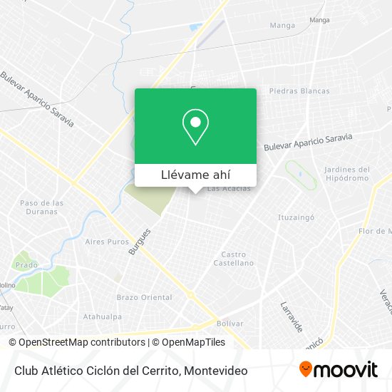 Mapa de Club Atlético Ciclón del Cerrito