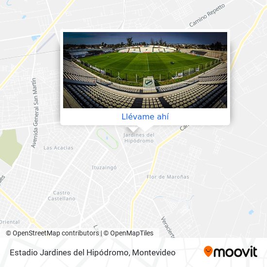 Mapa de Estadio Jardines del Hipódromo