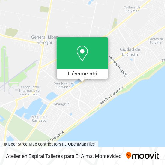 Mapa de Atelier en Espiral Talleres para El Alma