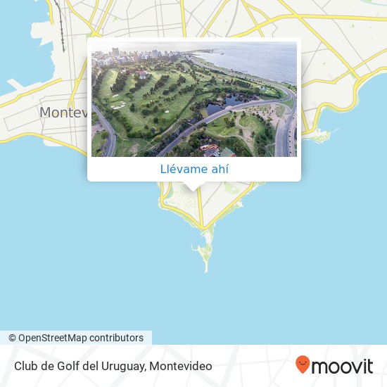 Mapa de Club de Golf del Uruguay