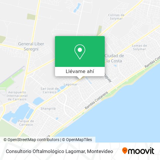 Mapa de Consultorio Oftalmológico Lagomar
