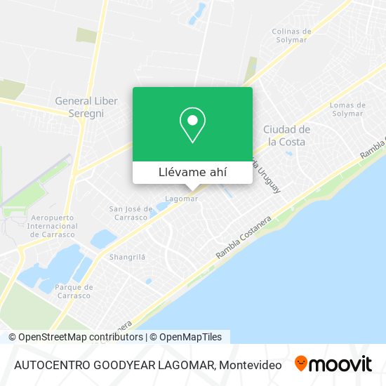 Mapa de AUTOCENTRO GOODYEAR LAGOMAR