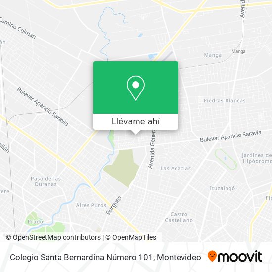 Mapa de Colegio Santa Bernardina Número 101