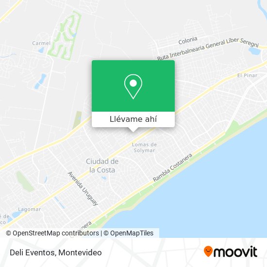 Mapa de Deli Eventos