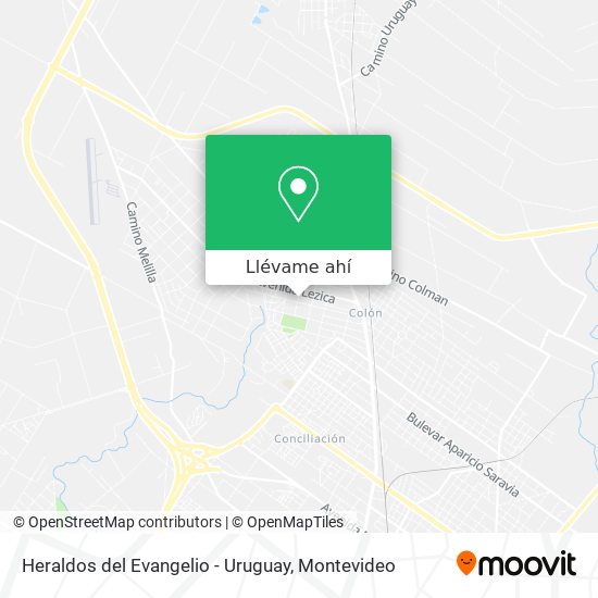 Mapa de Heraldos del Evangelio - Uruguay