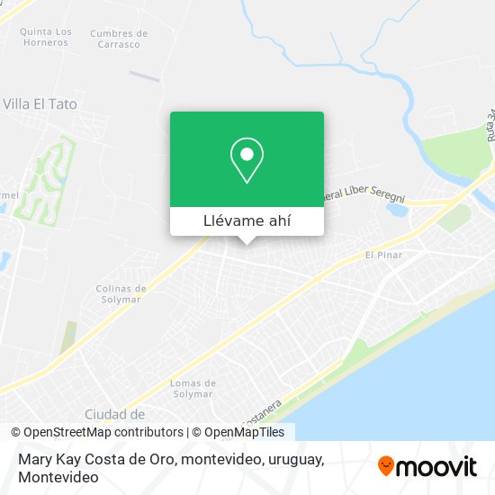 Mapa de Mary Kay Costa de Oro, montevideo, uruguay