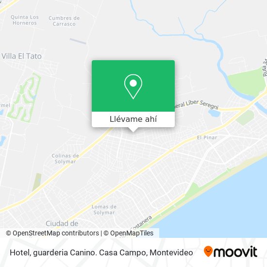 Mapa de Hotel, guarderia Canino. Casa Campo