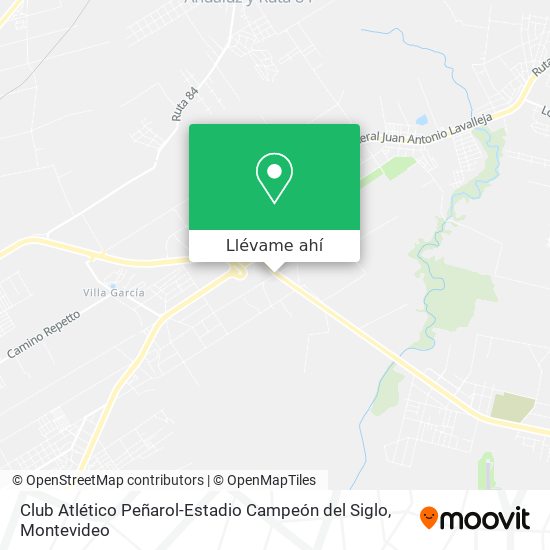 Mapa de Club Atlético Peñarol-Estadio Campeón del Siglo