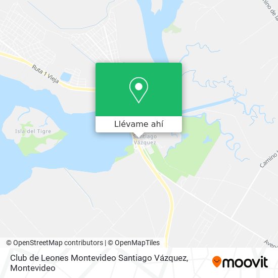 Mapa de Club de Leones Montevideo Santiago Vázquez
