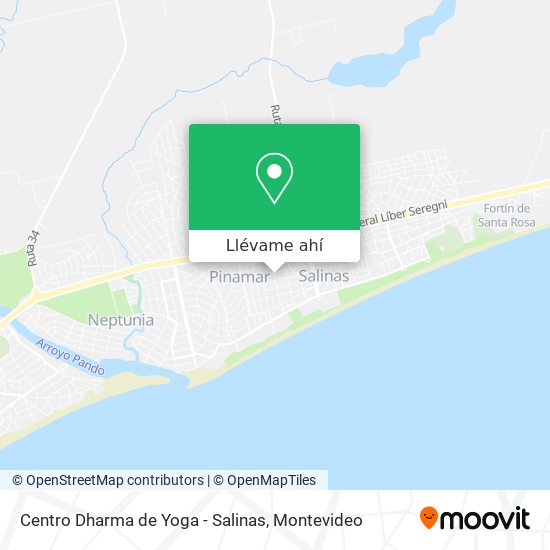 Mapa de Centro Dharma de Yoga - Salinas