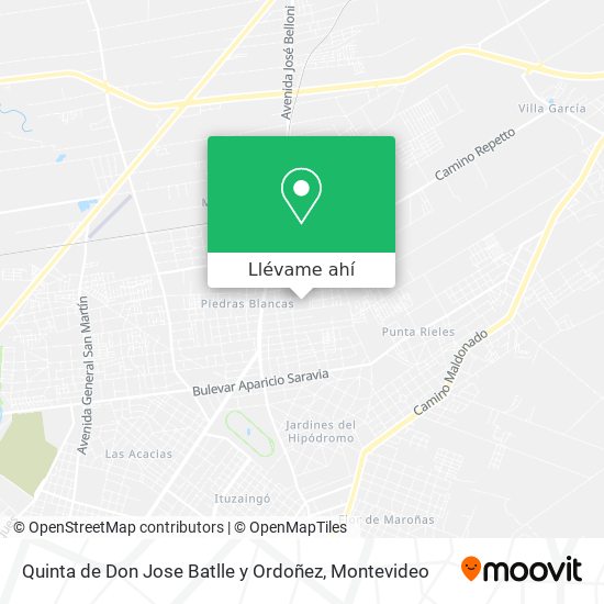 Mapa de Quinta de Don Jose Batlle y Ordoñez
